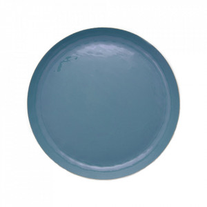Tava rotunda albastra din aluminiu 50 cm Queen Pip Studio