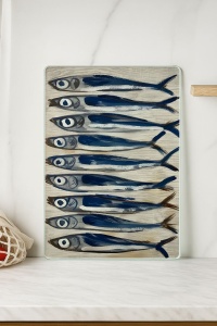 Tocator dreptunghiular multicolor din sticla 30x40 cm Kes-00028 The Home Collection
