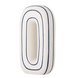 Vaza alba/albastra din ceramica 32 cm Mae Bloomingville