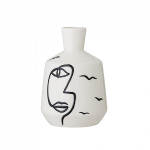 Vaza alba din ceramica 15 cm Norma Bloomingville