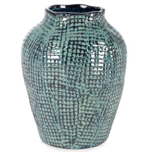 Vaza albastra din ceramica 30 cm Sawan Bizzotto