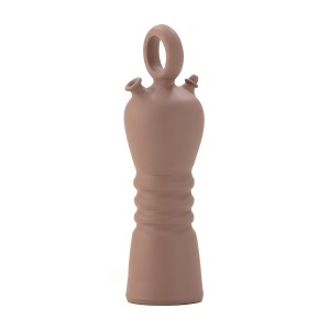 Vaza decorativa maro din ceramica 34 cm Botijo Art Thai Natura