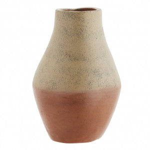 Vaza decorativa maro/grej din ceramica 18 cm Anna Madam Stoltz