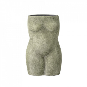 Vaza decorativa verde din teracota 16 cm Emeli Bloomingville