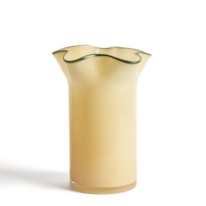 Vaza galbena din sticla 31 cm Endasi Kave Home