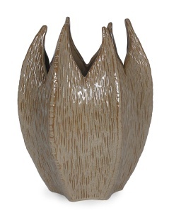 Vaza grej din ceramica 34 cm Olyssia Bizzotto