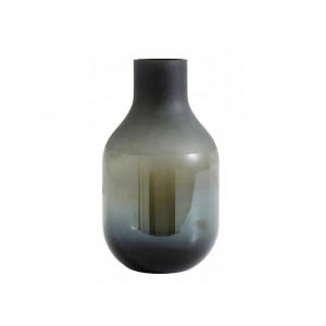 Vaza gri inchis din sticla 31,5 cm Gery Nordal