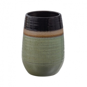Vaza multicolora din ceramica 28 cm Veggie Woood
