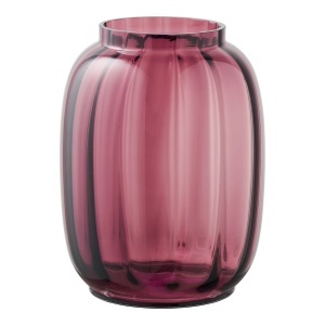 Vaza rosie din sticla 21 cm Marissa House Nordic