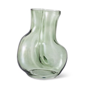 Vaza verde din sticla 22 cm Justine HKliving