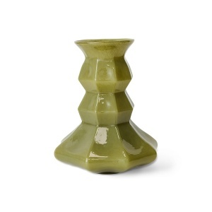Vaza verde din sticla 32 cm Silhouette HKliving