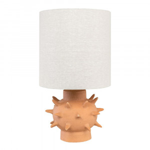 Veioza alba/maro din ceramica 64 cm Herrison Versmissen