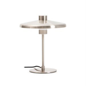 Veioza argintie din metal 33 cm Nuvira Kave Home