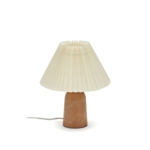 Veioza bej din bumbac 33 cm Benicarlo Kave Home