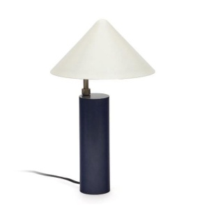 Veioza din metal albastru 42 cm Shiva Kave Home