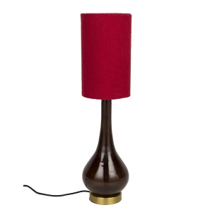 Veioza rosie/neagra din metal 60 cm Jules Dutchbone