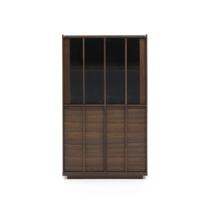 Vitrina maro din lemn 170 cm Onix Kave Home