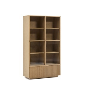 Vitrina maro din lemn 174 cm Helvine Kave Home