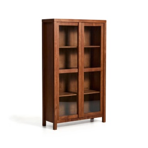 Vitrina maro din lemn 185 cm Norani Kave Home