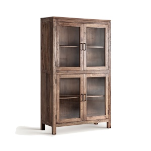 Vitrina maro din lemn 198 cm Selby Vical Home