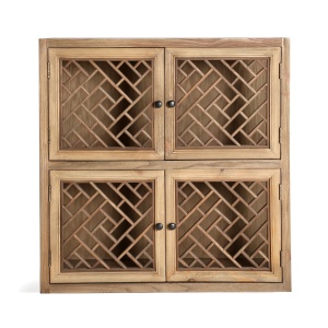 Vitrina maro din lemn 85 cm Melnik Vical Home