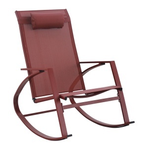 Balansoar exterior rosu din textil Demid Bizzotto