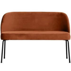 Banca maro ruginiu din catifea 120 cm Vogue Woood