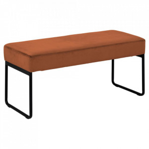 Bancheta aramie/neagra din textil si metal 95 cm Xenia Actona Company
