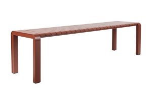 Bancheta exterior rosie din metal 175 cm Vondel Zuiver