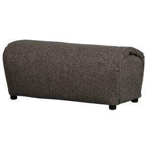 Bancheta gri din textil 91 cm Baggy Melange Woood