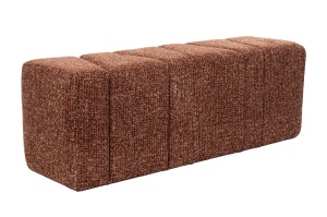 Bancheta maro teracota din textil 120 cm Dance Quiet Object