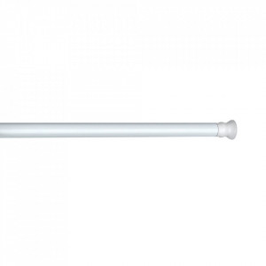 Bara telescopica pentru perdea dus alba din metal 245 cm Rod Extra Wenko