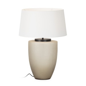 Baza pentru veioza bej din sticla 60 cm Crystal Thai Natura