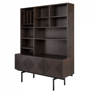 Biblioteca maro din lemn 193 cm Capetown Versmissen