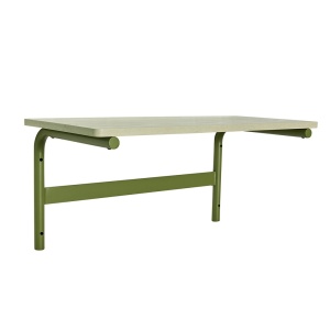 Birou pentru perete gri/verde deschis din lemn 40x80 cm Koi Hubsch