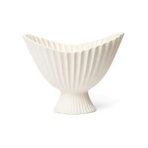 Bol alb din ceramica 24x28 cm Fountain Ferm Living