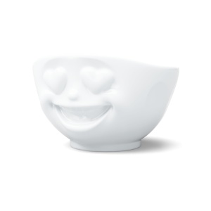 Bol alb din ceramica 500 ml Heartful White Tassen