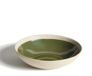 Bol bej/verde din ceramica 23 cm Nale Kave Home