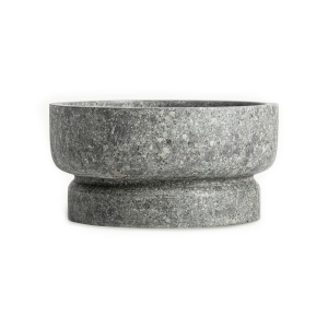 Bol decorativ gri din marmura 30 cm Basu Centerpiece Vical Home