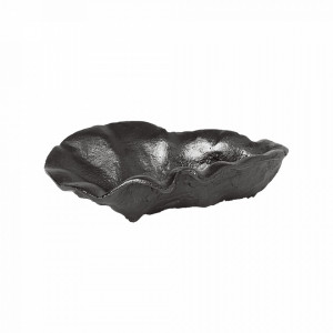 Bol decorativ negru din metal 7x11 cm Oyster Ferm Living