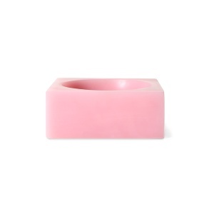 Bol decorativ roz din fibre sintetice 12x12 cm Pop HK Living
