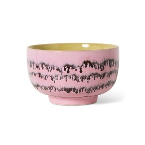 Bol multicolor din ceramica 14 cm 70s Bubble HKliving