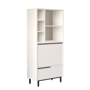 Bufet alb din metal 162 cm Lara The Home Collection