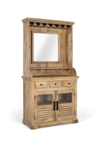 Bufet bar maro din lemn 190 cm Finish Giner y Colomer