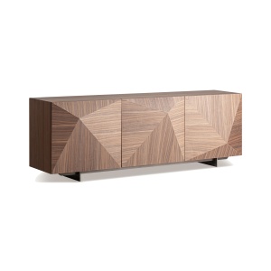Bufet inferior maro din lemn 220 cm Geneiken Vical Home