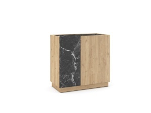 Bufet inferior maro/negru 80 cm Dione The Home Collection