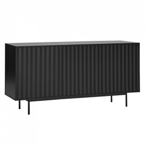 Bufet inferior negru din metal 159 cm Sierra Teulat