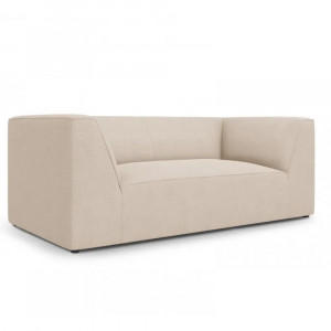 Canapea bej din textil pentru 2 persoane Ruby Micadoni