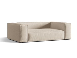 Canapea bej din textil pentru 3 persoane Nuria Structural Micadoni