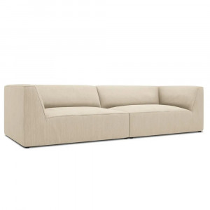 Canapea crem deschis din textil pentru 4 persoane Ruby Micadoni